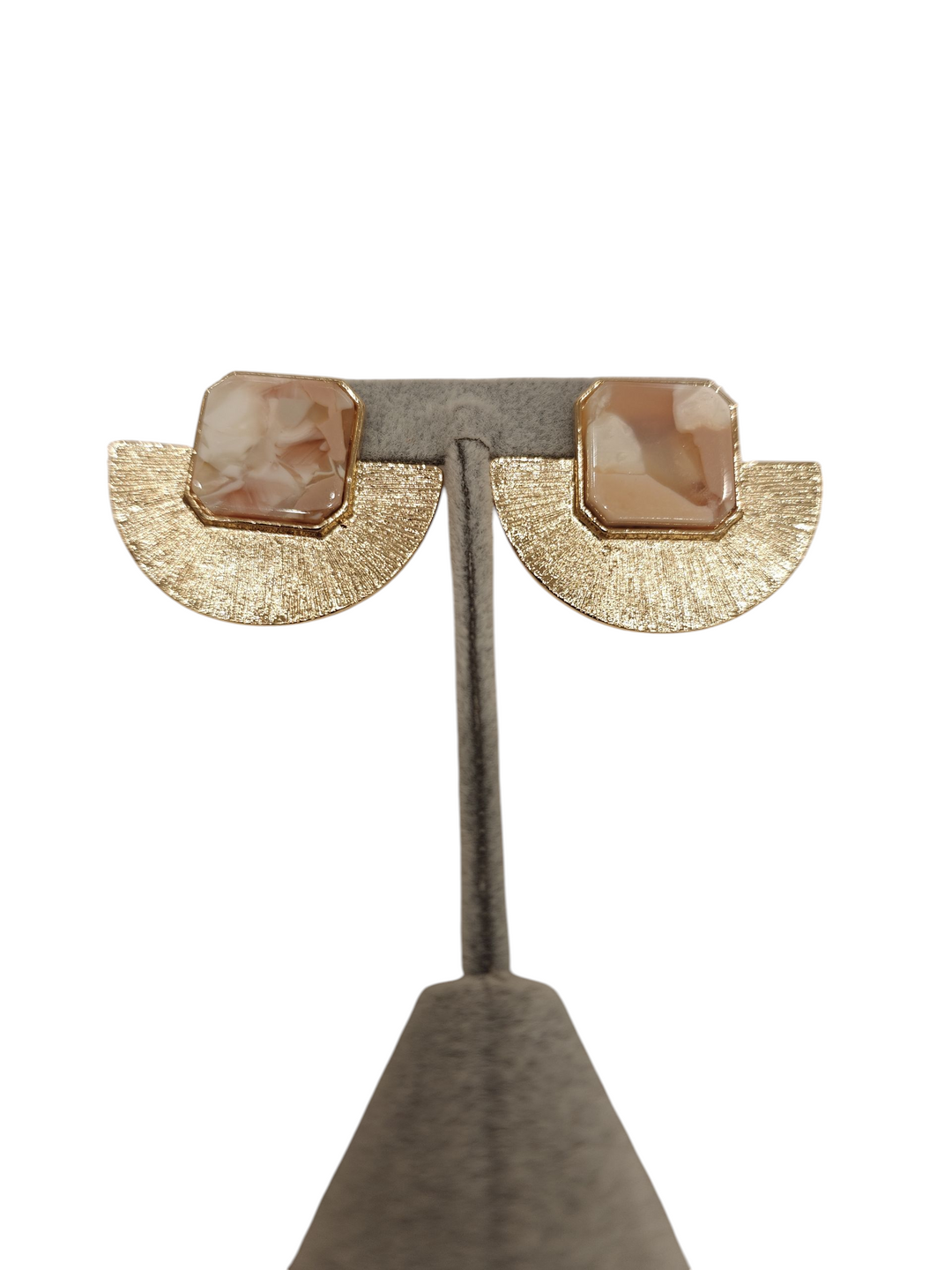 Rosestone Halo Earrings