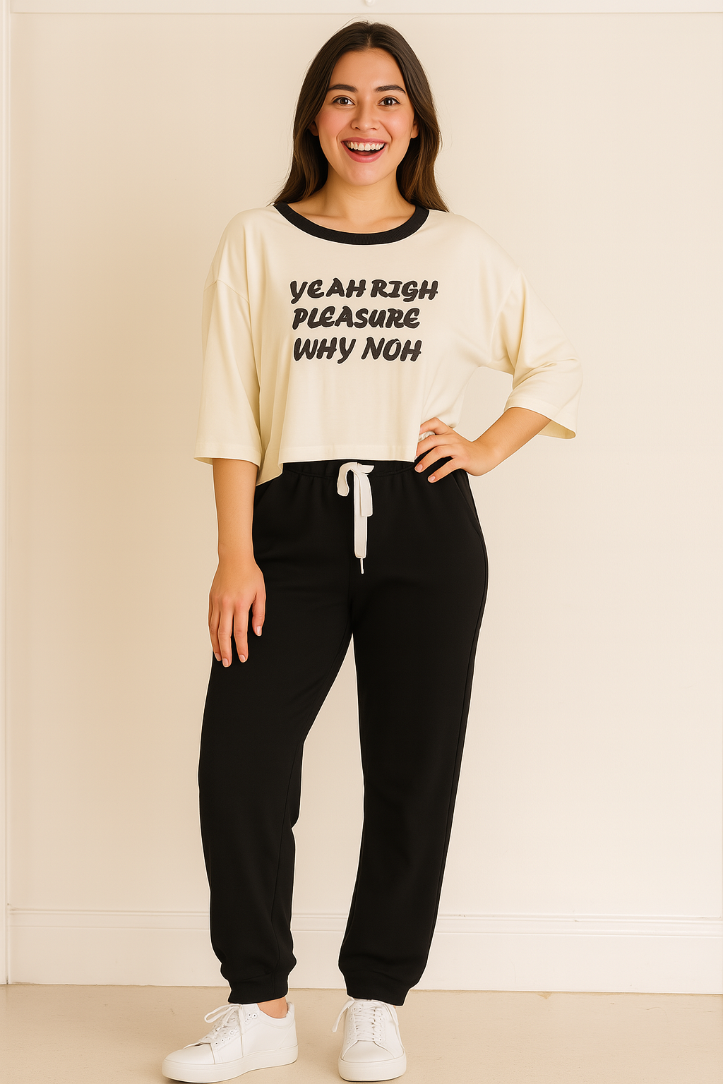 Midnight Ease Trouser Set – Black