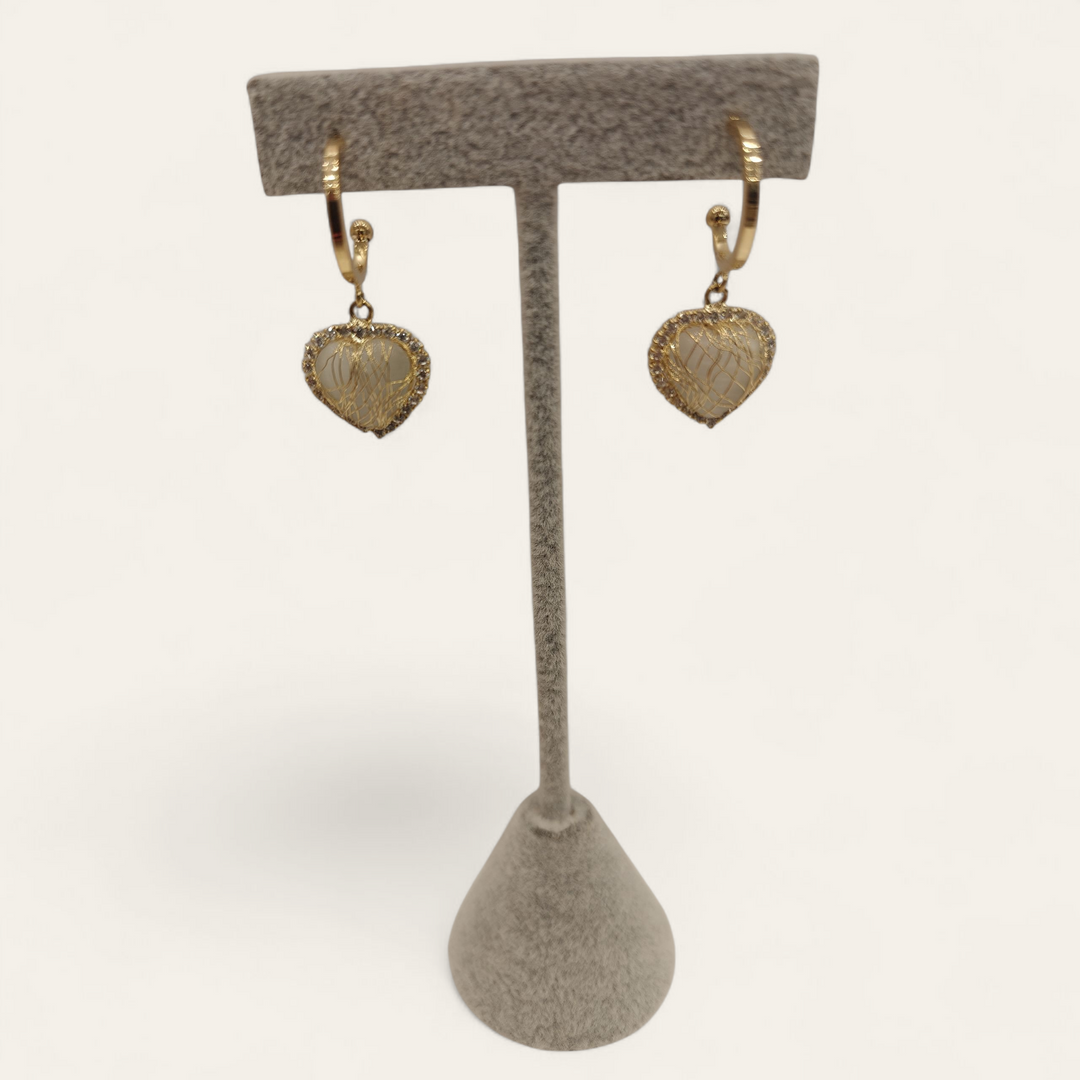 Frosted Radiance Earrings