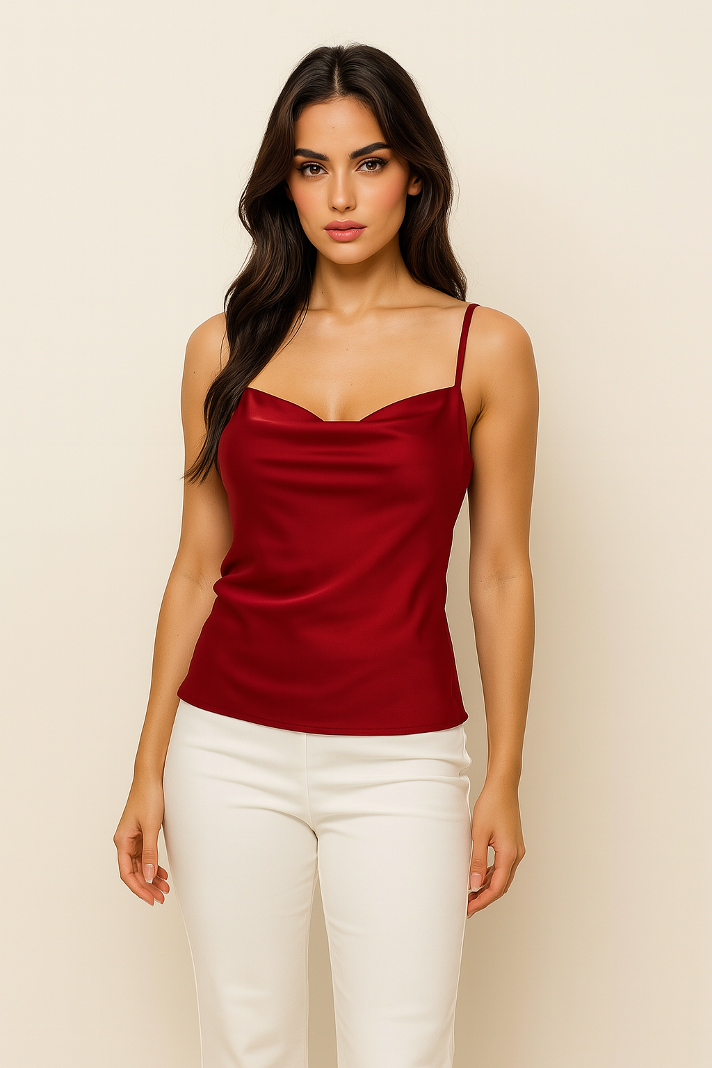 Riviera Luxe — Red Blouse