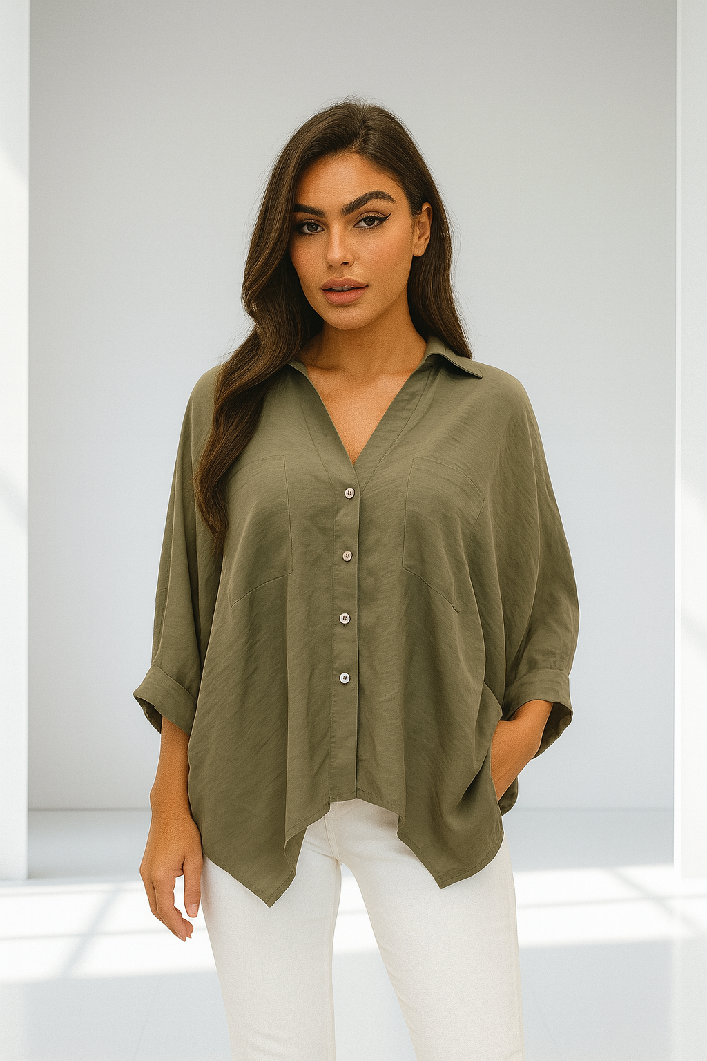loriska-label-blouse-green