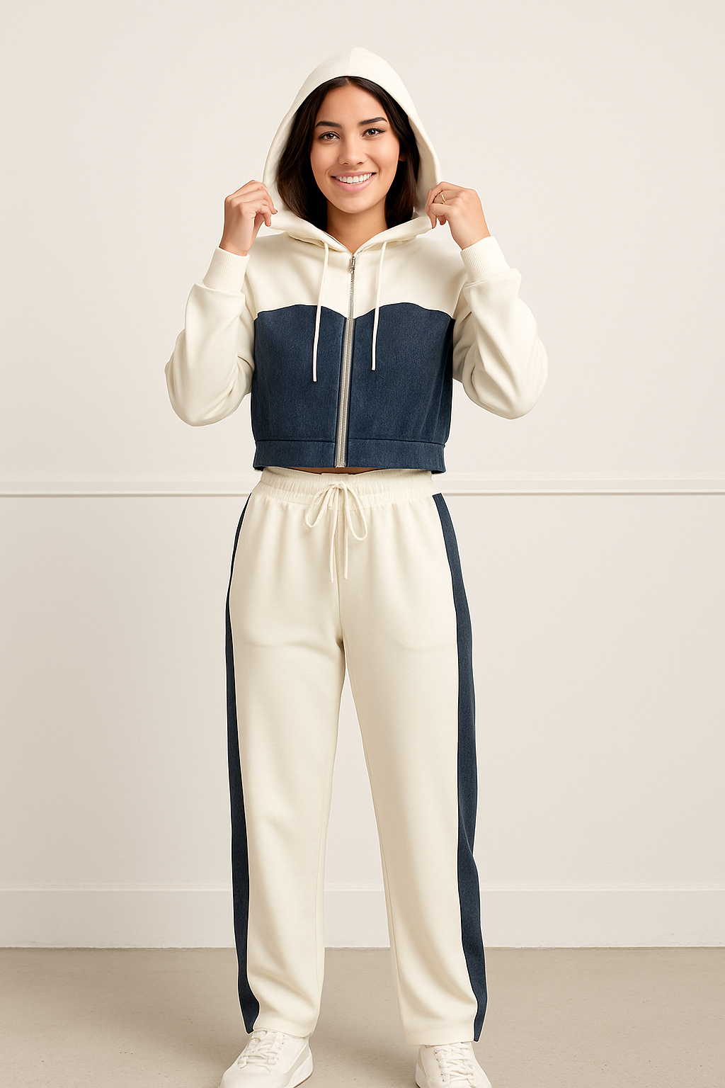 NOX Style Trouser Set – White