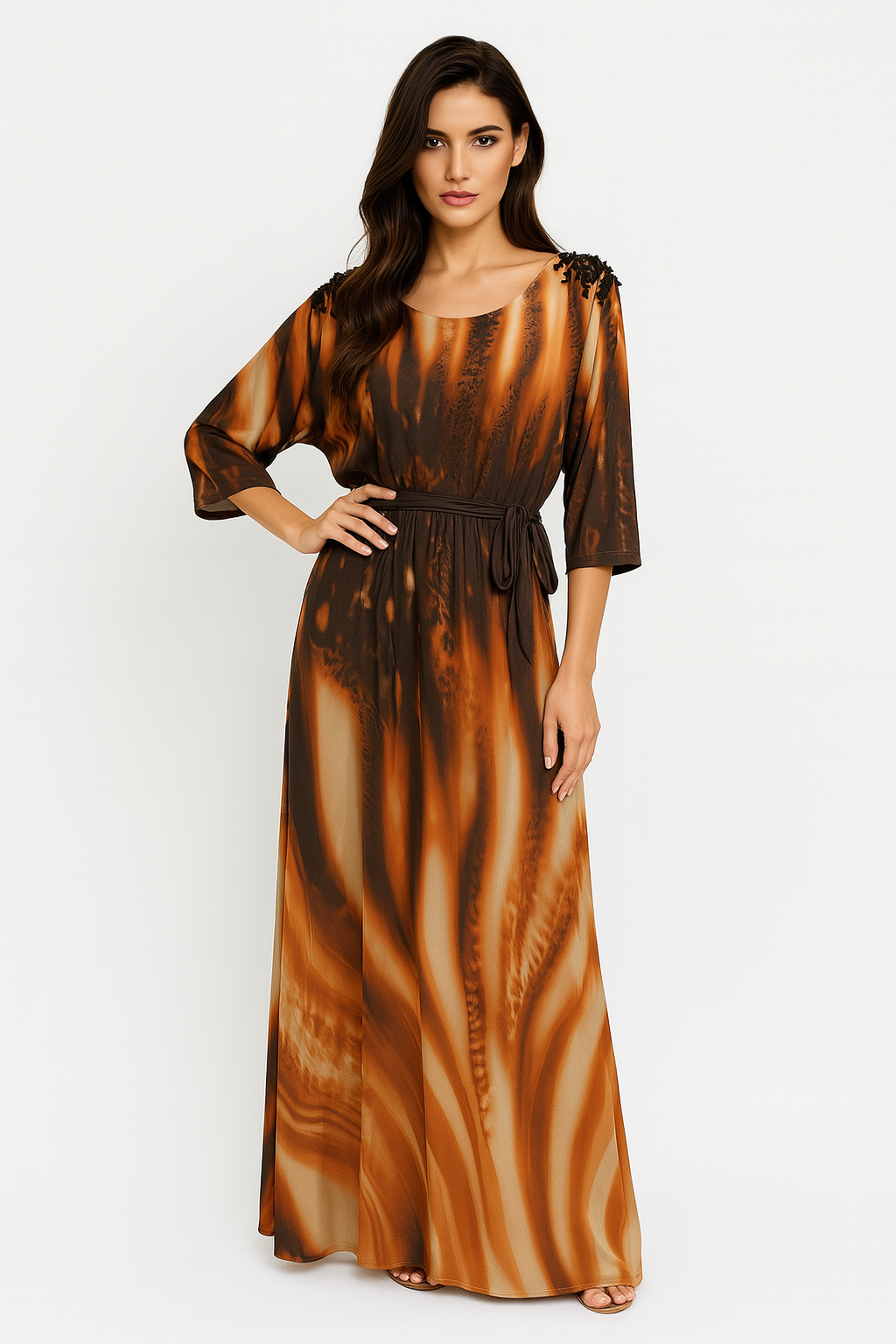 Sun Coral Dress - Orange