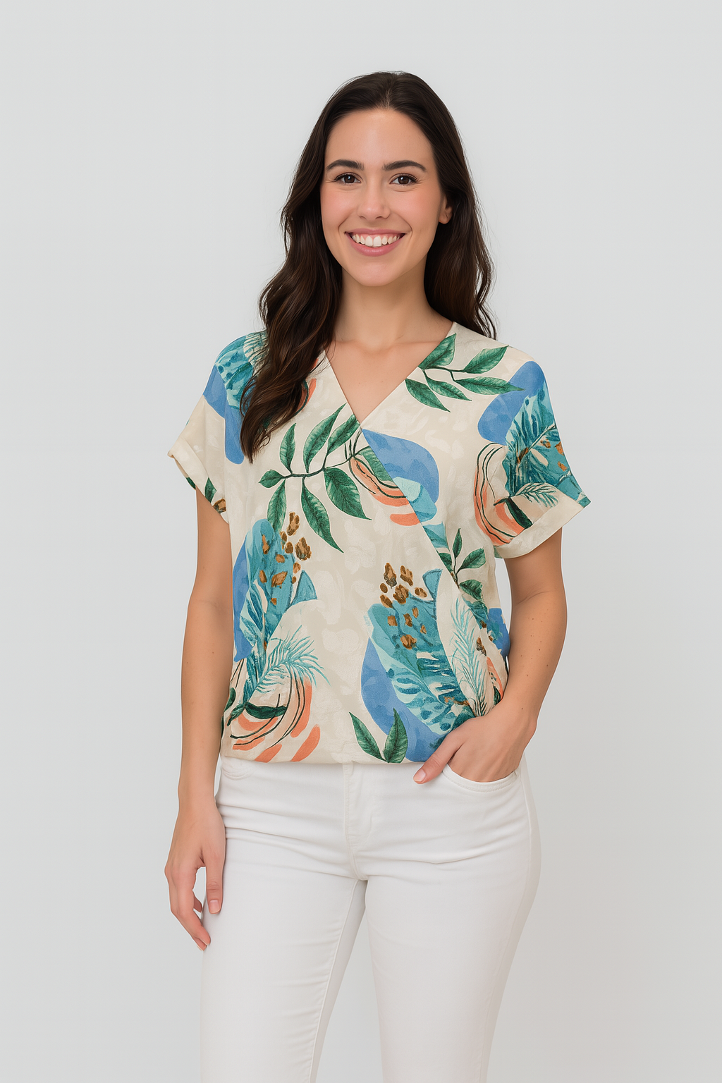Verona Charm — Green Blouse