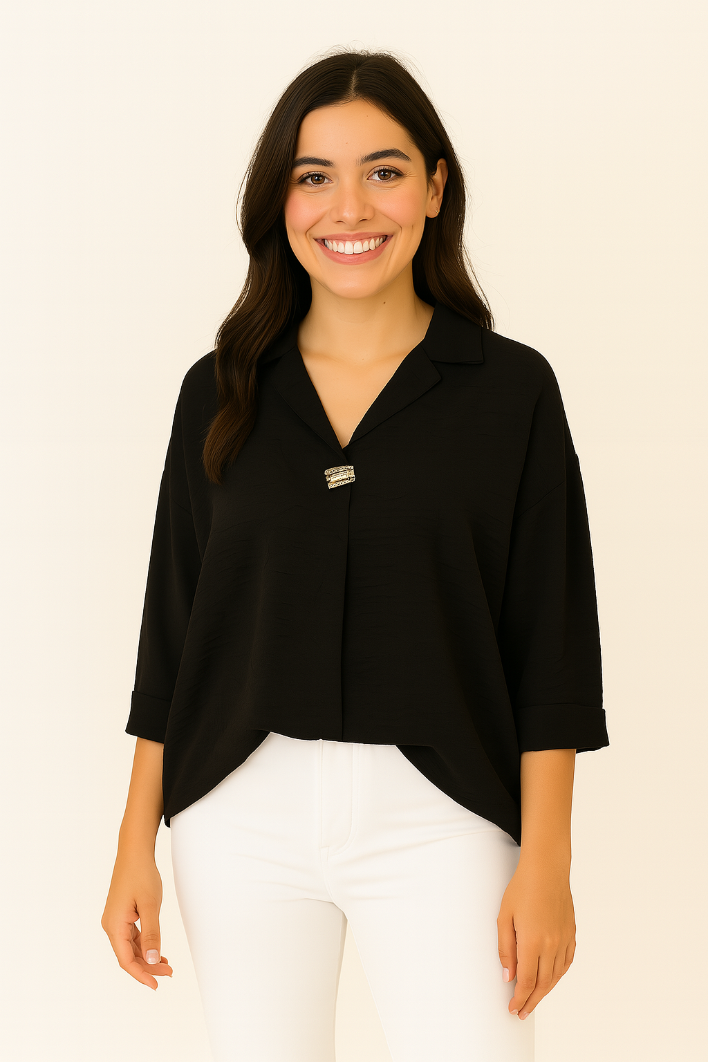 Venice Classic — Black Blouse