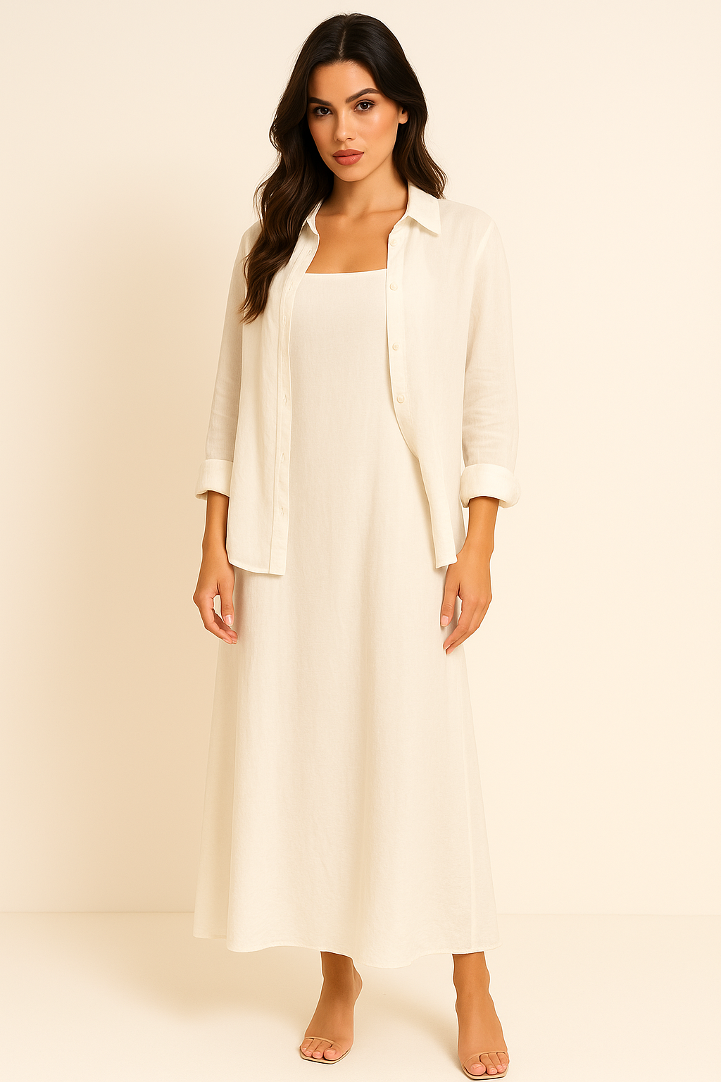 Summer Cotton Dress - White