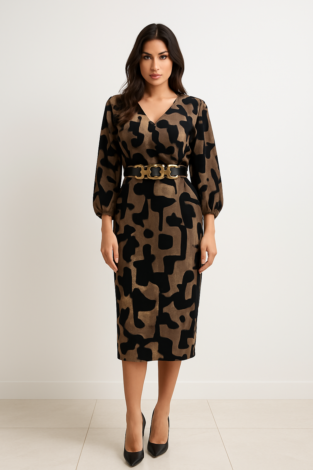virelle-dress-black-beige