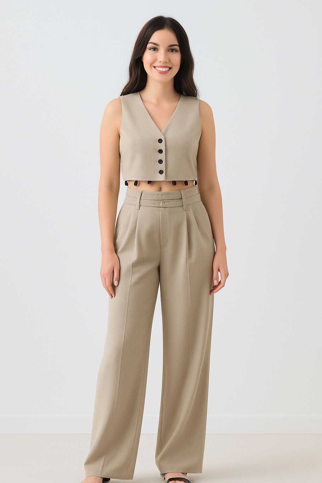 Hushed Taupe 2-Piece Set - Khaki
