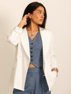 Light Blue Buttoned Set