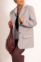 Structured Grey Winter Blazer