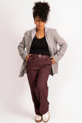 Structured Grey Winter Blazer