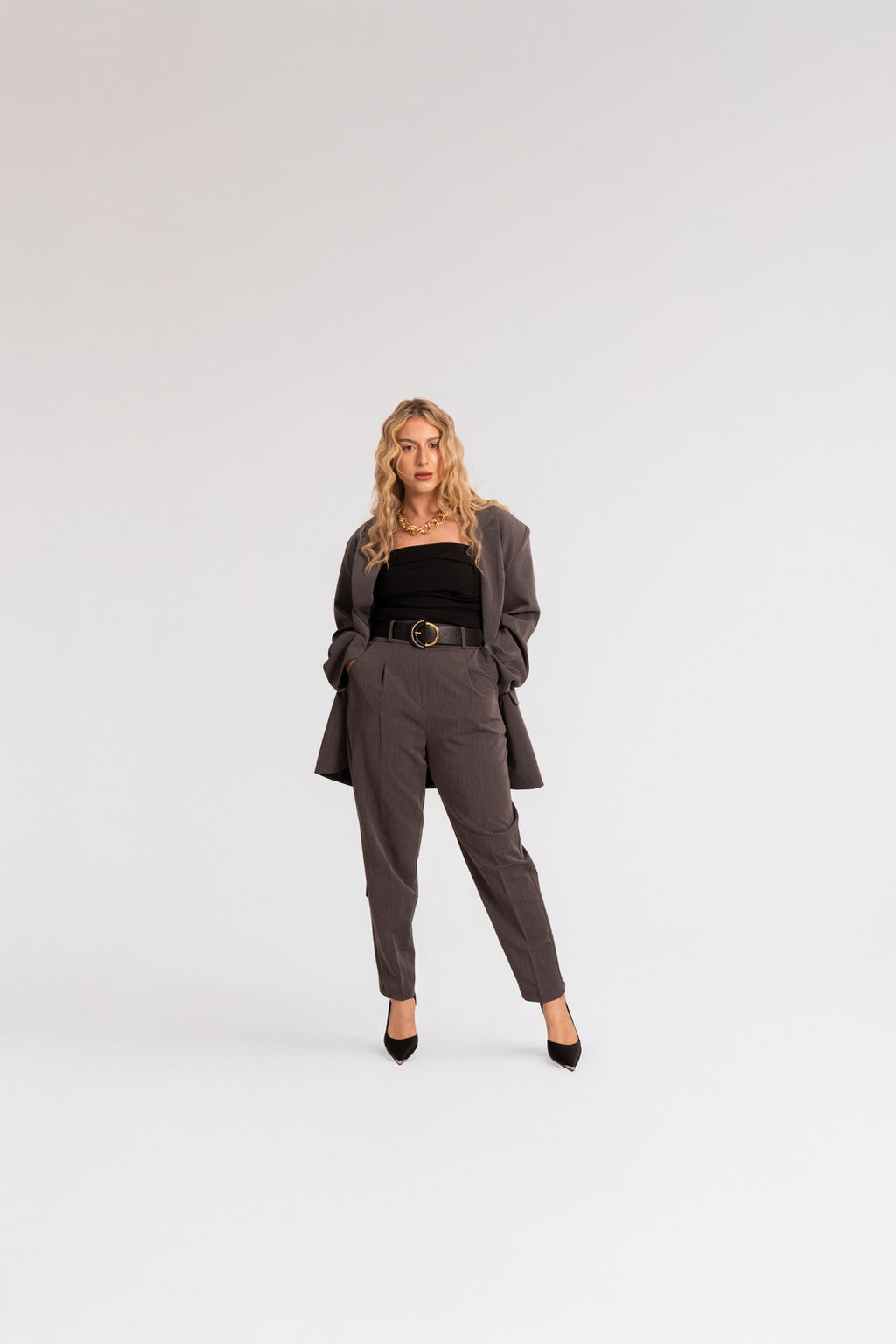 Dark Grey Business 2 Piece Set