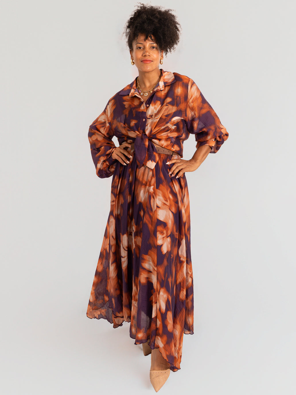 Burnt Orange & Plum Mixed Set