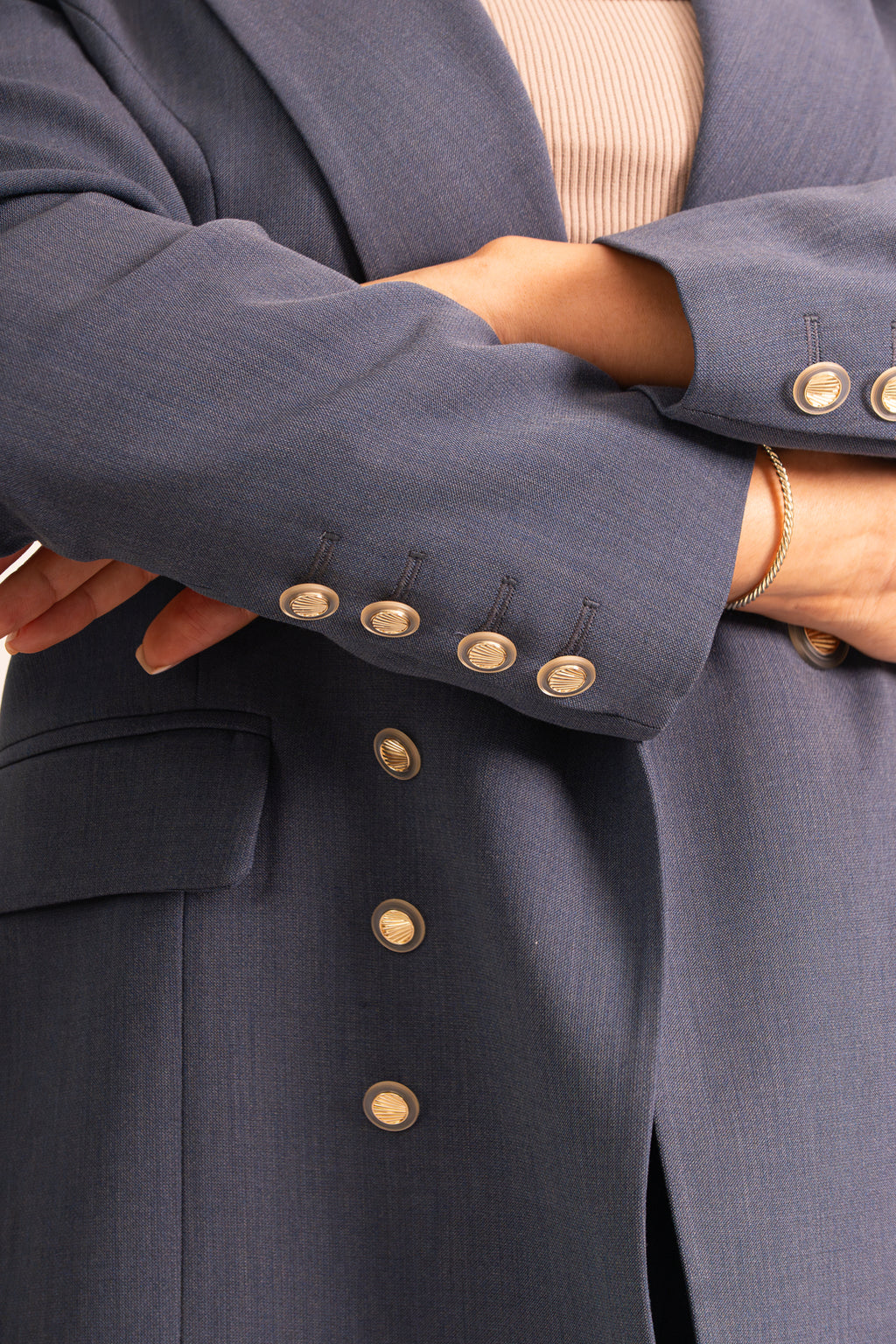 Navy Blue Tailored Suit
