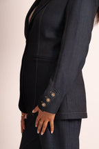 Dark blue Business 2-Piece Set
