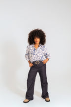 Soft Blue Printed Shirt