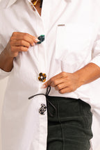 Oversized White Cotton Shirt