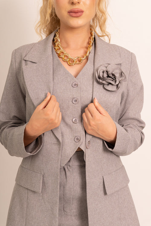 Light Beige Tailored Suit
