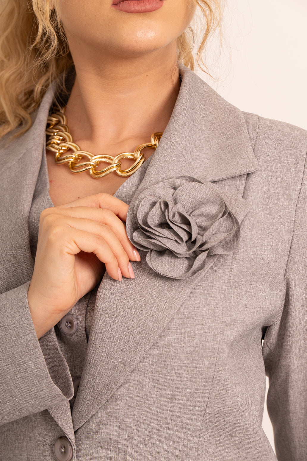 Light Beige Tailored Suit