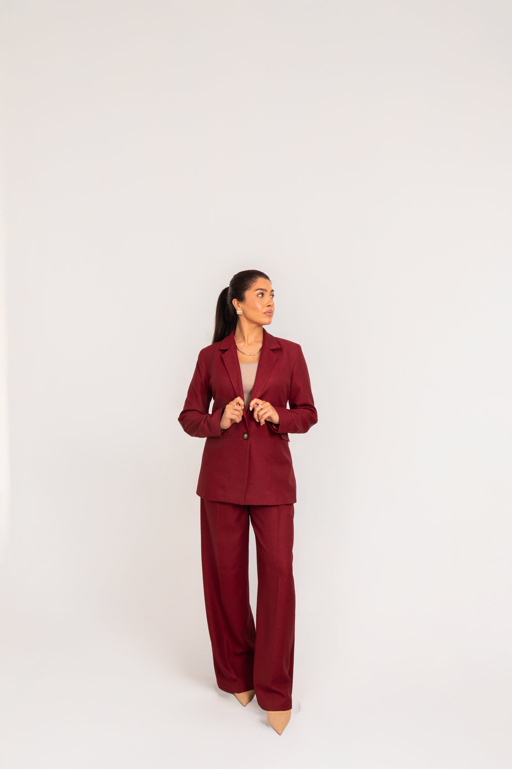 Burgundy tailored Suit