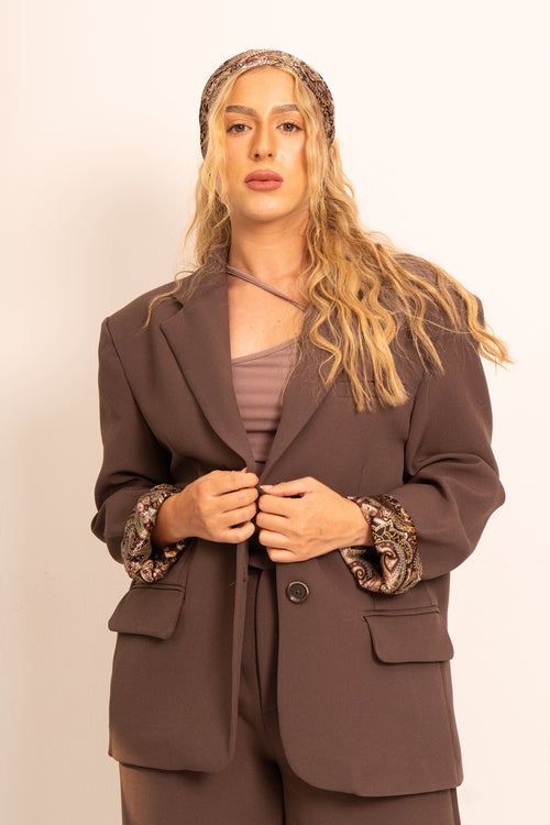 Coffee Brown Tailored Suit