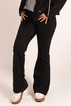 Black Straight Denim