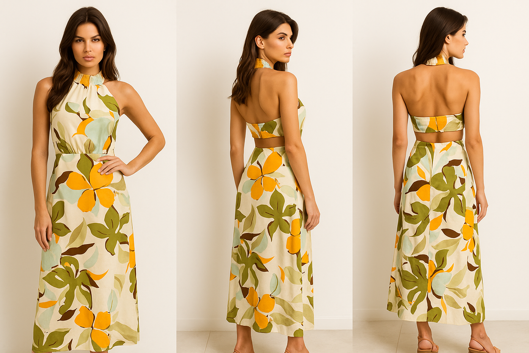 Coconut Milk Midi Dress
