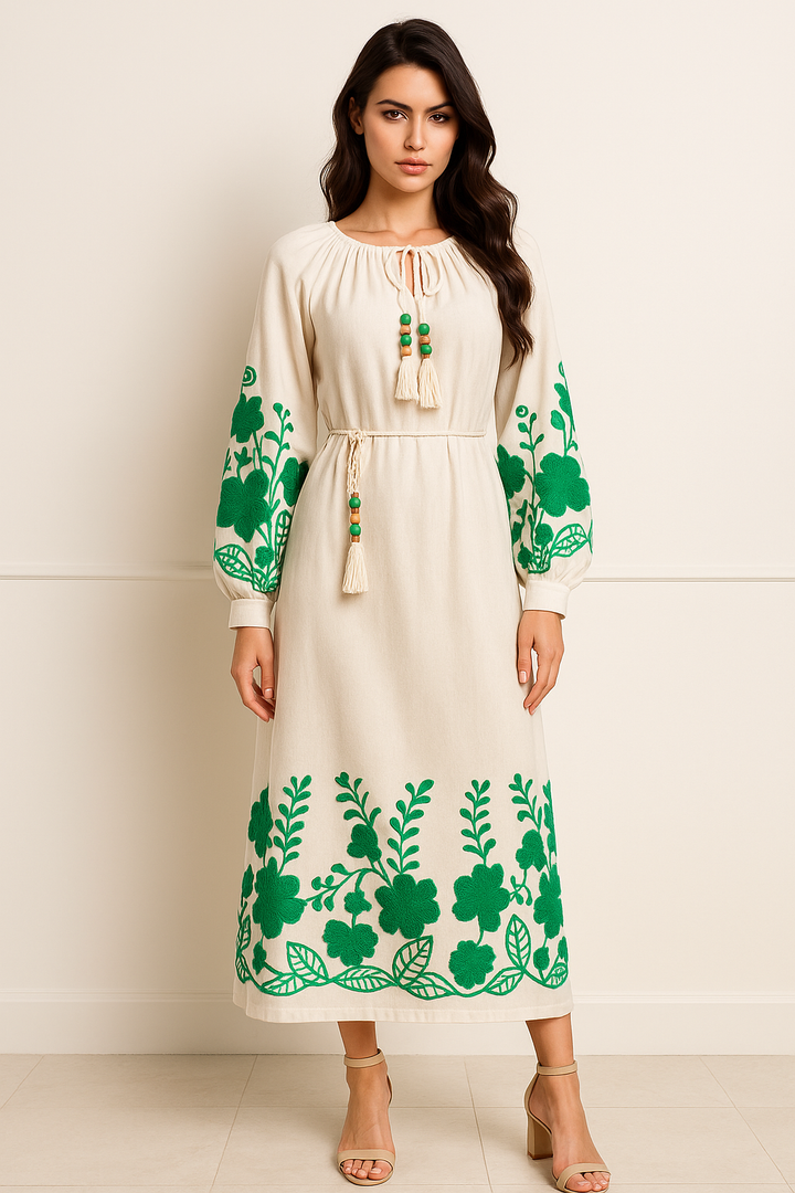 Mint Cream Garden Dress