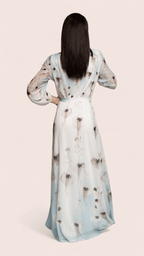 Powder Blue Embellished Maxi Dress