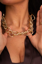 Chunky Gold Choker Necklace