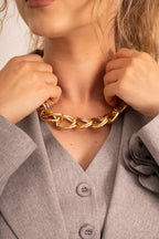 Chunky Gold Choker Necklace