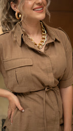 Soft Tailored Brown Co-Ord Set