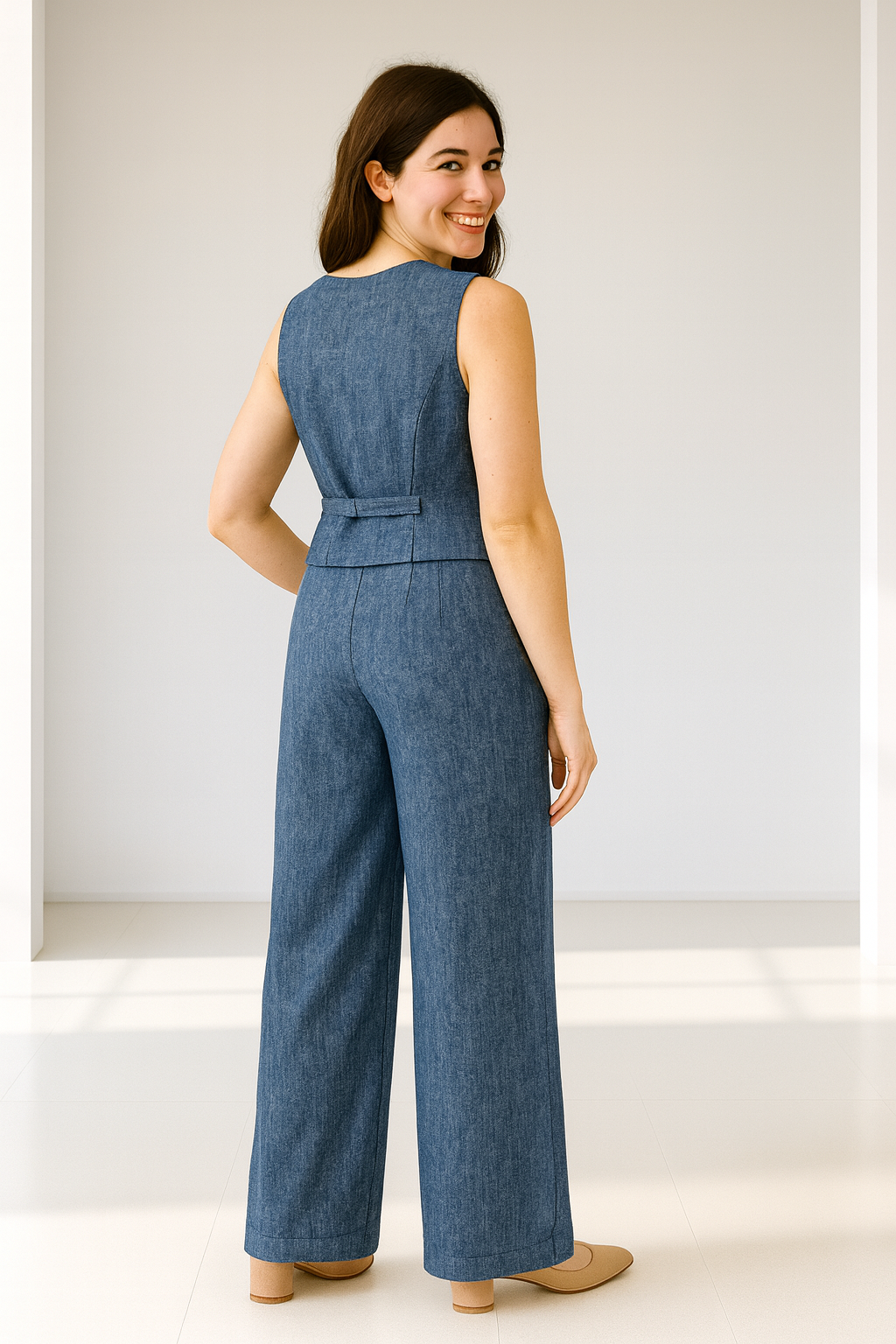 Linen Spell 2-Piece Set- Blue