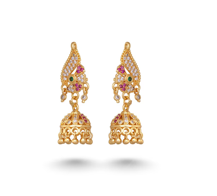 Antique Gold-Tone Traditional Earring