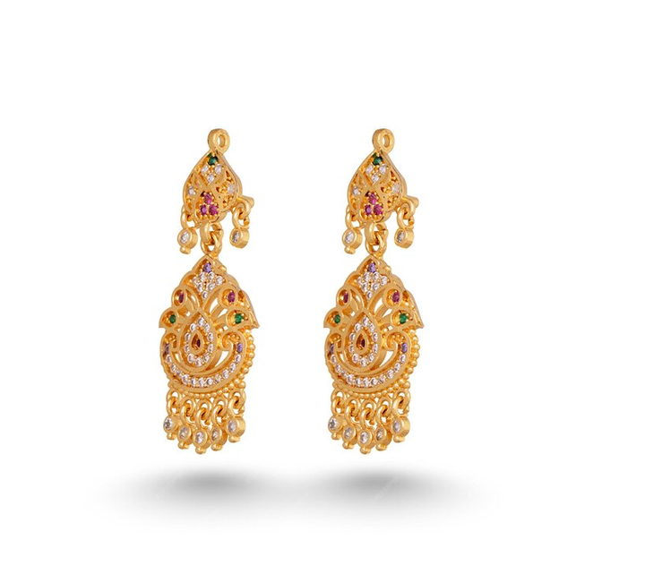 Antique Gold-Tone Traditional Earring